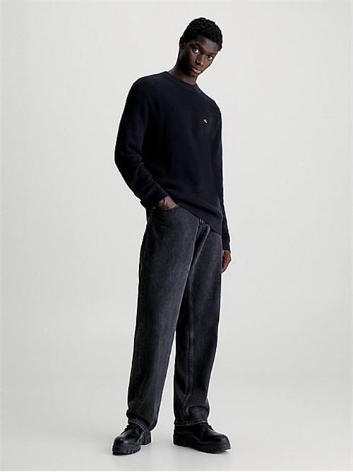 CK EMBRO BADGE SWEAT CALVIN KLEIN JEANS | J30J324598/BEH